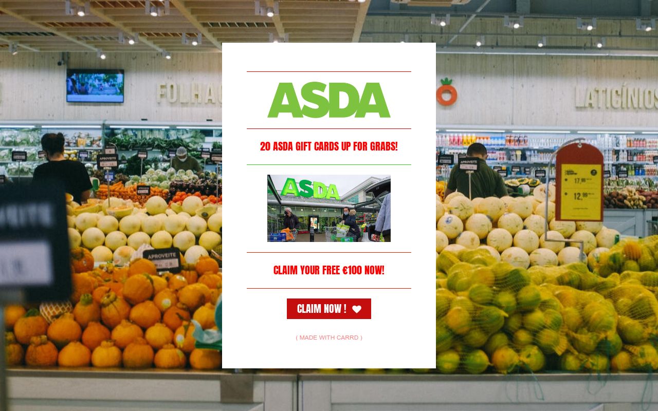MAY 2023 ASDA FREE GIFT CARD